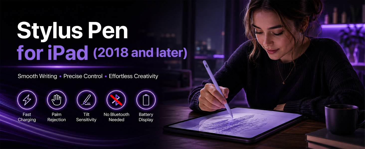 Stylus pen for ipad 2018 and later