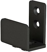 JUBEST Matte Black Floor Guide Wall Mount Sliding Barn Door Hardware Up to 1-3/8