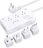 TREVOLTY 2000W Voltage Converter US to Europe, 220V to 110V Converter for European Travel, Power ...