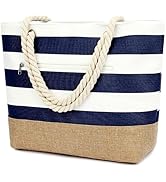 Fammart Large Beach Bag for Women, Waterproof Travel Tote Bag with Lunch/Wet Pocket for Weekender...