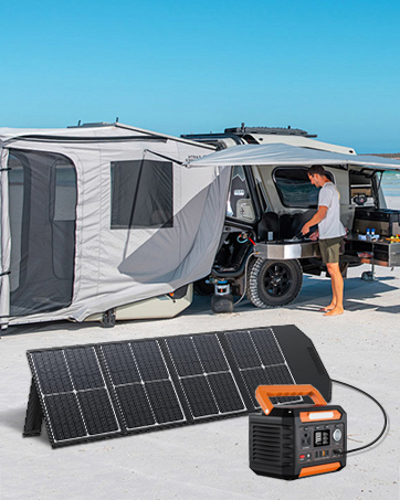 100W Portable Solar Panels for Power Station: IP65 Waterproof, for Camping, RV, Backyard