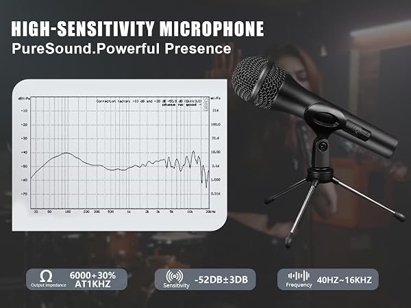 stage vocal microphone for singing dj microphone karaoke mic wired microphone for speaker