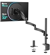 WALI Extra Long Single Monitor Arm for 13-32 inch Screens, up to 19.8 lbs | Tall Monitor Desk Mou...