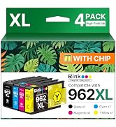 E-Z Ink 962XL Ink Cartridges Combo Pack Replacement for HP 962XL 962 Ink cartridges Work for HP O...