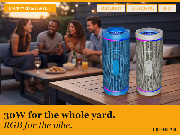 30W for the whole yard. RGB for the vibe.