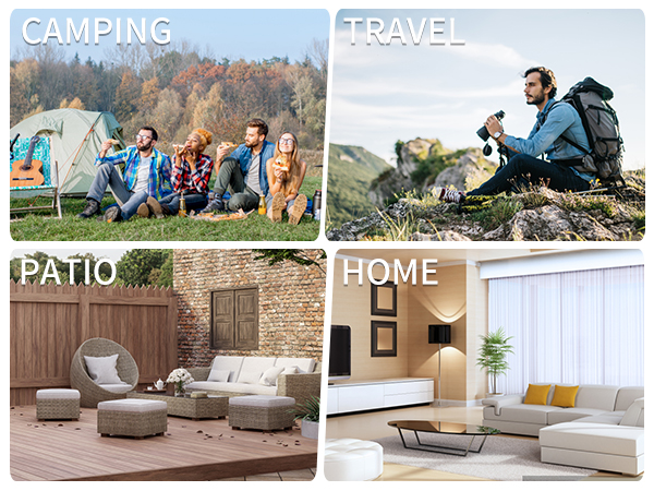 Suitable use in camping, travel, patio, home