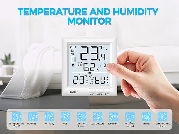 temperature and humidity monitor