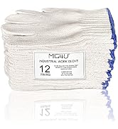 MIG4U String Knit Gloves Safety Work Gloves (Medium, Heavy)
