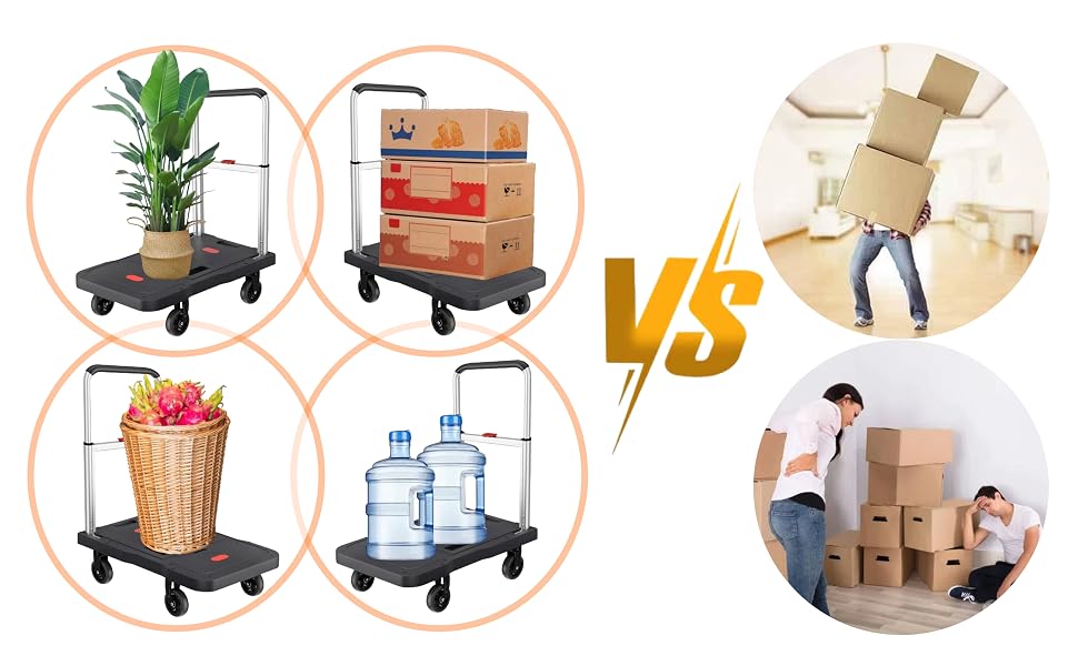 Portable Utility Dolly Platform Cart
