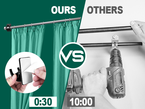 shower rod holder
