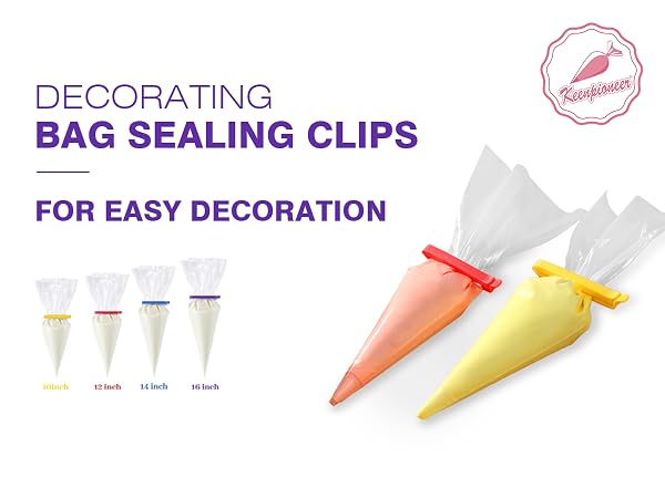 decorating bag sealing clips