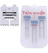1 Set Twin Stretch Machine Needle Double Twin Needles Pins Sewing Machine Double Needle for Broth...