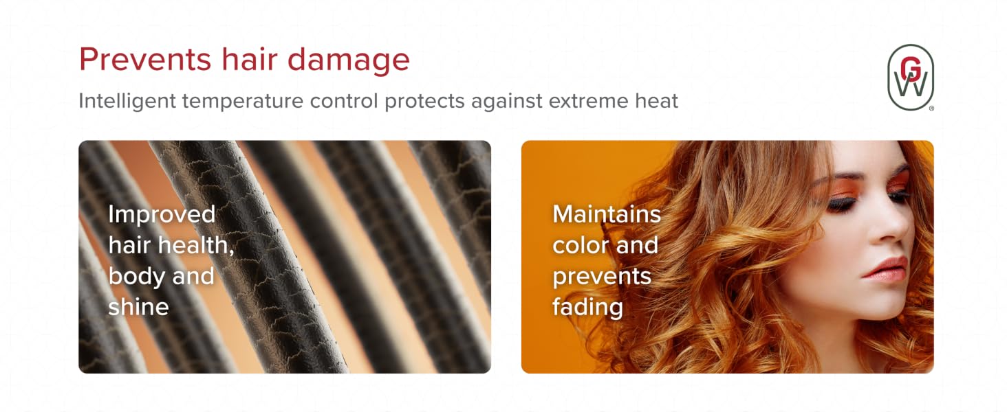 temperature control protects from extreme heat improved hair health maintains color