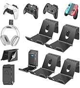 OIVO Controller & Headset Wall Mount Holder Stand, Foldable Headphone Stand, Gaming Controller Ho...