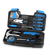 39 Piece Basic Home Tool Set Household Tool Set General Repair Small Hand Tool Kit in Toolbox Sto...