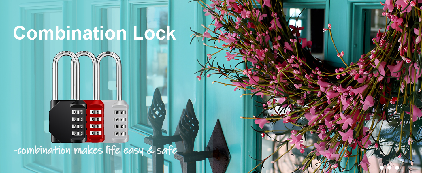 large 4 digit combination padlocks outdoor code combo umber lock weatherproof shed gate fence long