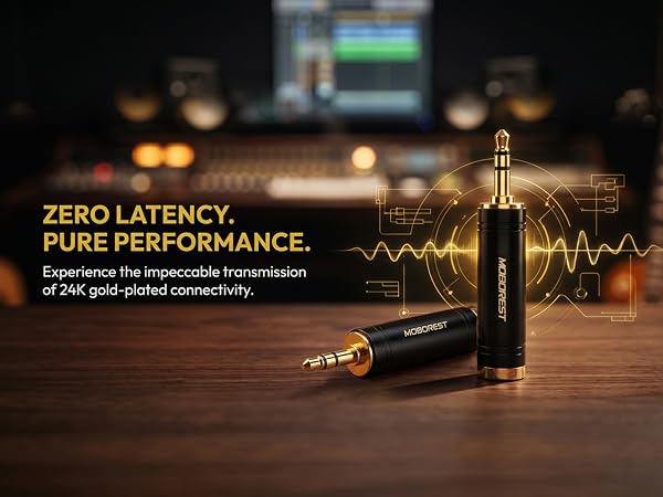 3.5mm to 1/4'' Stereo Audio Adapter, 3.5mm to 1/4'' (6.35mm) Headphone Adapter