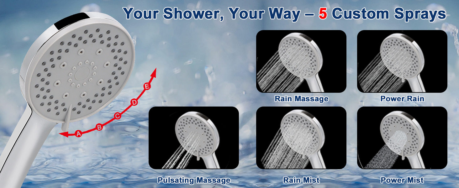 Filtered Rain Shower Head
