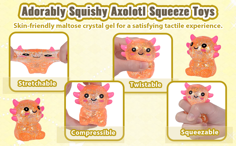 Axolotl Taba Squishy Stress Ball Squeeze Toy