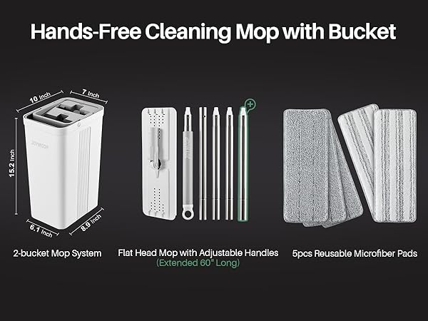 Hands-Free Cleaning Mop with Bucket