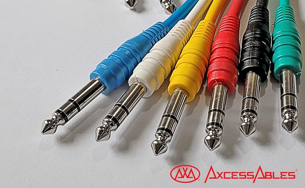 AxcessAbles TRS Stereo Balanced 1/4-inch 6.35 mm cable
