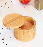 Totally Bamboo Salt Cellar used as storage box for salt in kitchen.