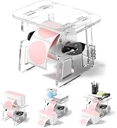 Phomemo Label Holder for Roll & Fanfold Labels, Thermal Label Stand with Printer Storage, Space-S...