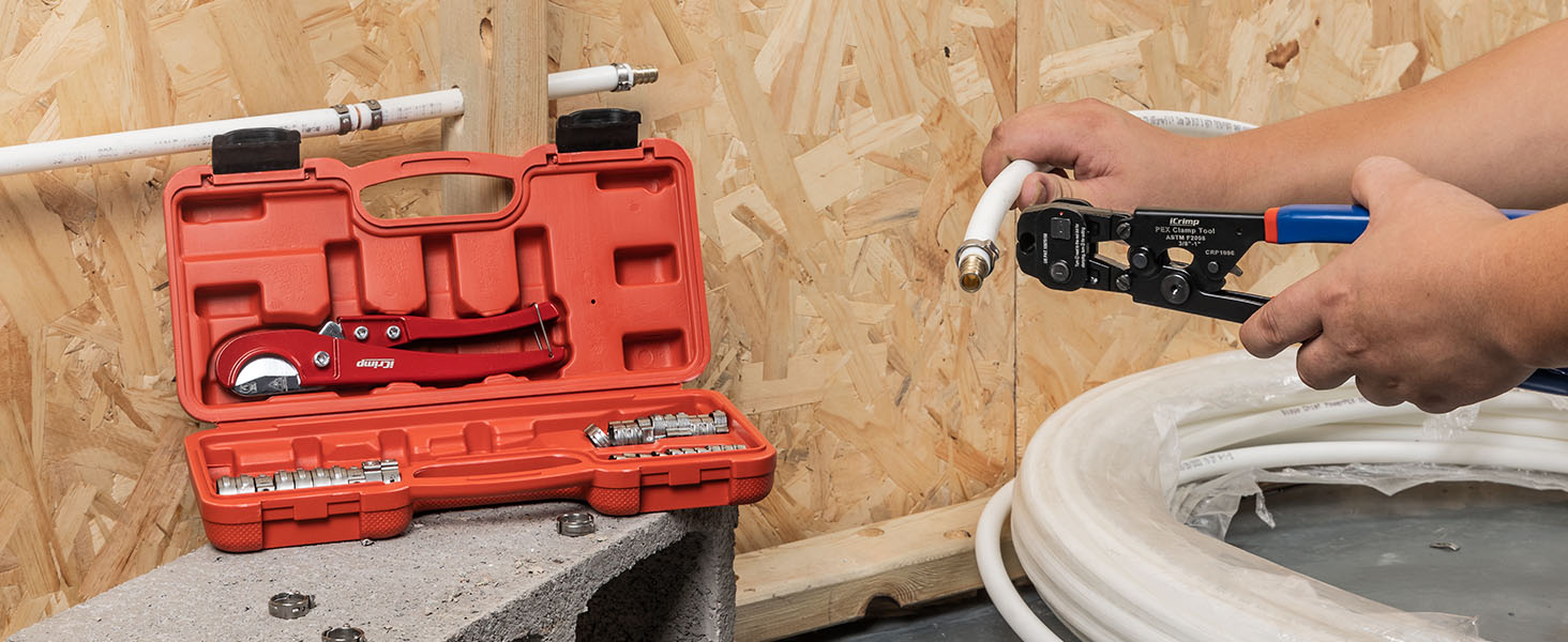 pex clamp tool kit pex crimping tool kit pex crimper pex clamp ring pex tubing cutter