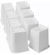 Yookwutar Bed Risers 1 inch, 2 inch, 3 inch, 4 inch, 6 inch, 8 inch Heavy Duty, Oversized Furnitu...