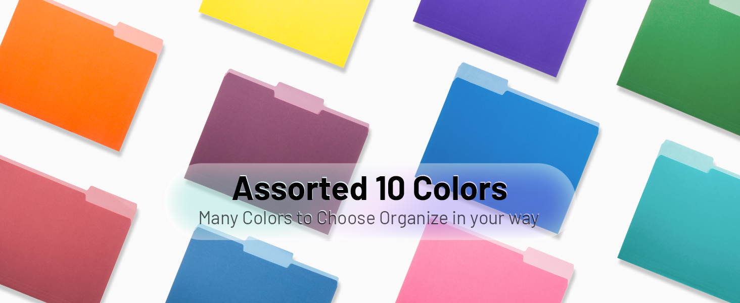 Colored file folder