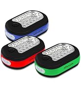 AlltroLite 3-Pack LED Work Light | Portable Magnetic Work Light with Rotatable Hook, Magnetic Bac...