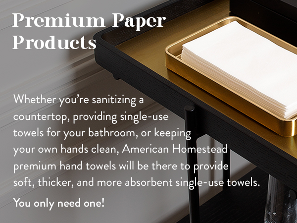 Disposable Paper Hand Towels for Bathroom White Guest Napkins Ideal for Wedding Reception or Party