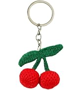 PLwelth Crochet Keychain for Women Men Cute Animals Keyring Charm Accessory for Backpack Handmade...