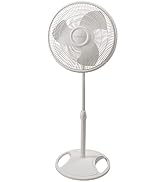 Lasko 2520 Oscillating Stand Fan,White 16 Inch
