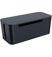 Eichzer Cable Management Box, Premium Cord Organizer Box to Hide Surge Protector on Desk, Power S...