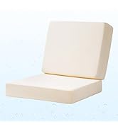 Iheqard Outdoor Deep Seat Cushion Set, 24 x 24 Inch Waterproof and Fade Resistant Patio Furniture...