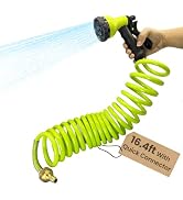 Terapaton RV 16.6' Exterior Shower with 1/2 Inch Quick Connect Adapter (Neon Lime)