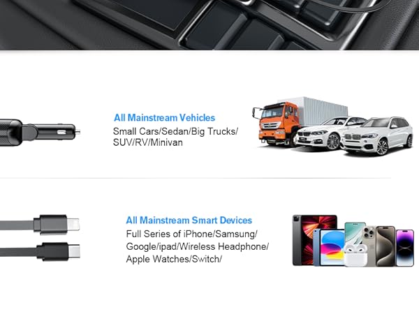 retractable car charger