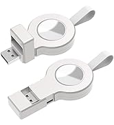 2 Pack Wireless Chargers Compatible for Apple Watch Portable USB Magnetic iWatch Charger,Travel C...