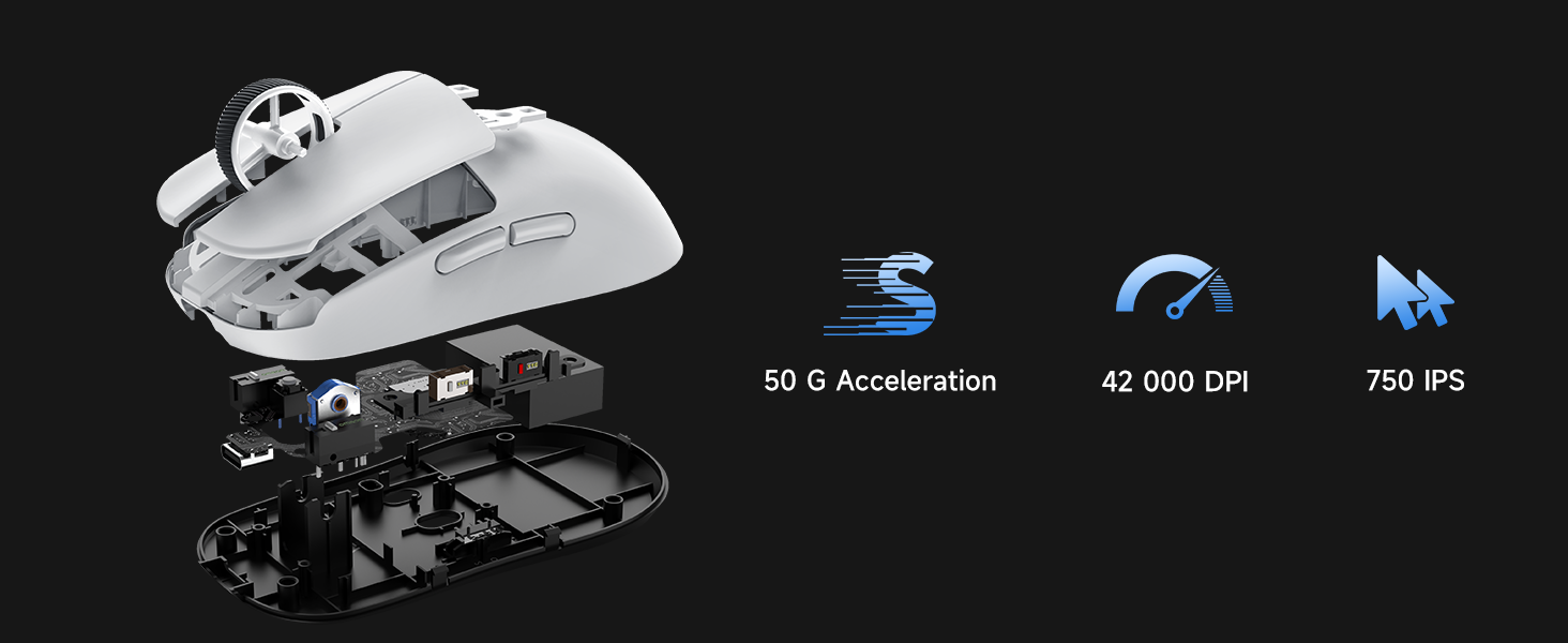 MCHOSE L7 gaming mouse wireless gaming mouse gamer mouse bluetooth gaming mouse