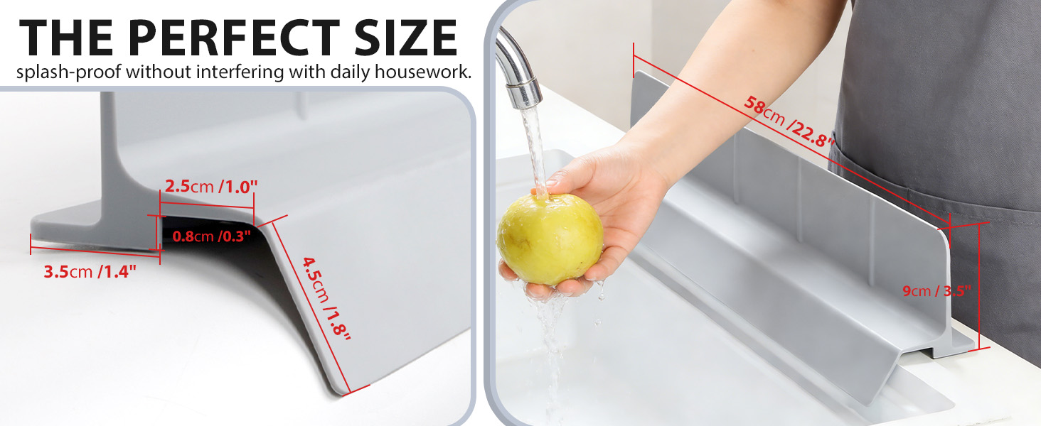 sink guard splash kitchen water silicone strip front edge mat faucet premium protectors backsplash