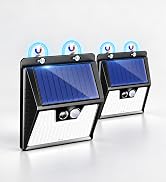 Peasur 176 LED Magnetic Solar Lights Outdoor Waterproof with Motion Sensor | 2 Pack, Strong Magne...