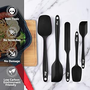 silicone spatula nonstick heat resistant cookware kitchen cooking bpa free nonstick