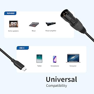 USB C to XLR Male