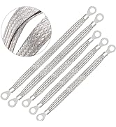 Taiss 5PCS Vehicle Grounding Straps,2pcs 13" x 1/2" and 3pcs 10"x 1/2" Ground Strap Automotive,Br...