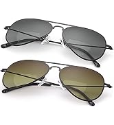2 Pairs Bifocal Reading Glasses UV400 Protection Sunglasses Blue Light Blocking Sun Readers Shade...