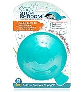 StopShroom STBLU232 Universal Stopper Plug Cover for Bathtub, Bathroom and Kitchen Drains, Aqua