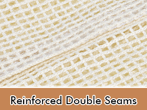 Natural Cotton Mesh Laundry Bags 12x16" 3-Pack