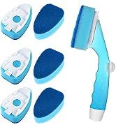 Non Scratch Dishwand Refill with Handle, 6 Heavy Duty Dish Wand Refills, Replacement Sponge Heads...