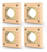 Ensayeer 4 Pack Predator Guards for Birdhouses, Strong Wooden Birdhouse Protector Guards with Cop...
